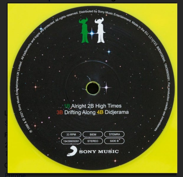 JAMIROQUAI - Travelling without moving -25th Anniversary edition vinyl Carousel 7