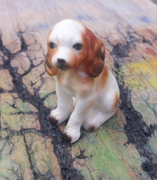 ***Tiny Treasures*** Beautiful bone China Cocker Spaniel porcelain dog ornament. Carousel 2
