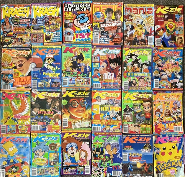 K-Zone Vintage Kids Magazines x24 Carousel 1