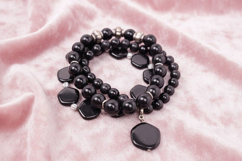 Handmade Bracelet Set: Czech Glass Carousel 1