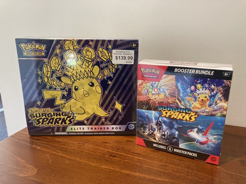 Pokemon TCG Surging Sparks ETB Bundle Carousel 1