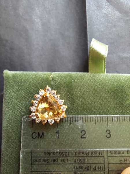 Gold topaz set earrings Carousel 2