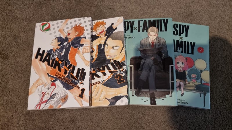 Spy x Family (Manga, Vols 1–2) and Haikyu!! (Manga, Vols 1–2) Carousel 1