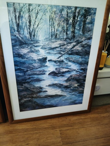 Three Large Prints in Nice frames with glass Buy ALL or just one ..you chose Carousel 1