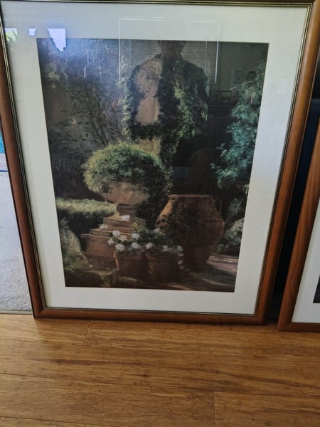 Three Large Prints in Nice frames with glass Buy ALL or just one ..you chose Carousel 3