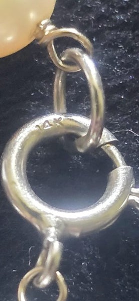 14k White Gold Pearl Necklace Carousel 2