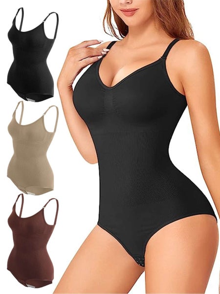 Bodysuit for Women Tummy Control Shapewear Seamless Sculpting Thong Body Sh Carousel 1