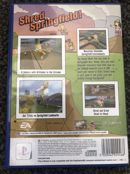 PS2 / PlayStation 2 - The Simpsons Skateboarding Carousel 2