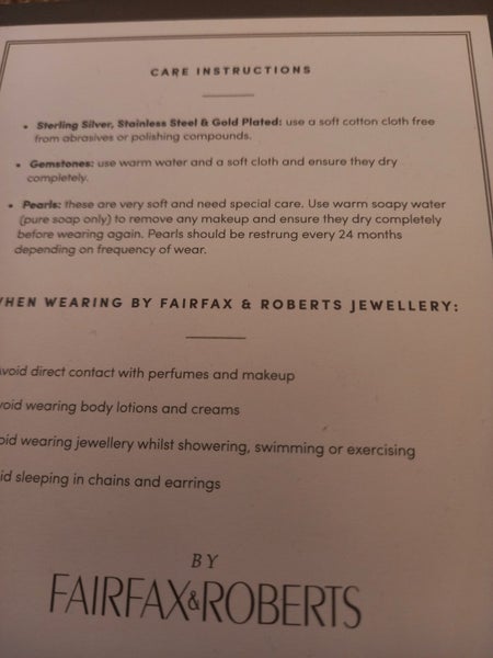 Beautiful knotted pearl necklace by Fairfax & Roberts mixed colours Carousel 8