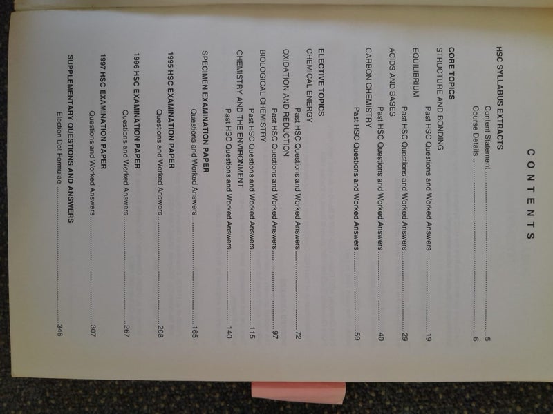 Chemistry hsc Carousel 2