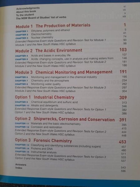 Chemistry hsc Carousel 2