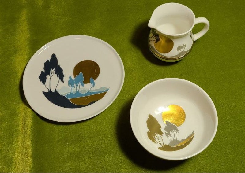 Art Deco Highland China collection Carousel 2