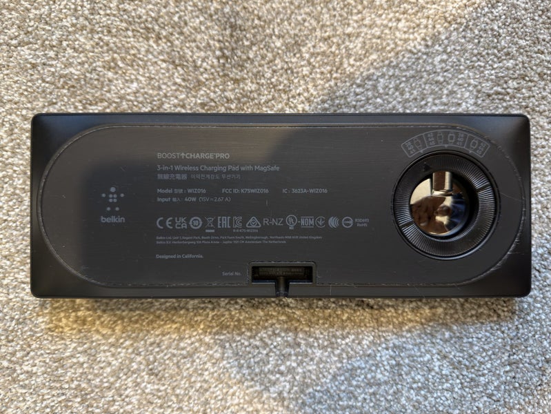 Belkin BoostCharge Pro 3-in-1 MagSafe Charging Pad (Black) - $1 RES!64651650302210111