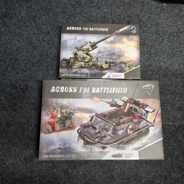 2 x Lego style military sets Carousel 1
