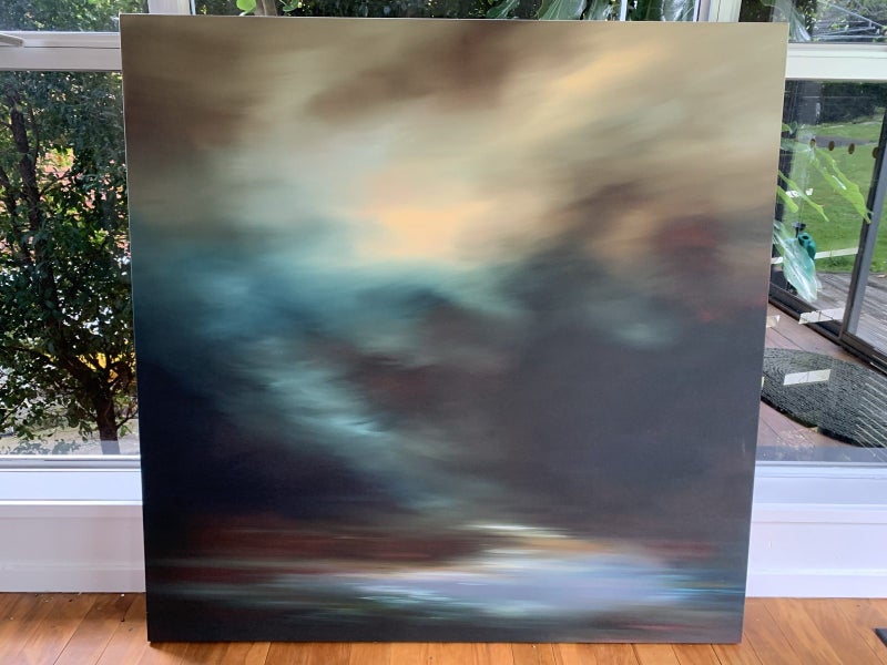 Original Jane Blackmore Oil Painting “Sweet Surrender” 1250 x 1250mm Carousel 2