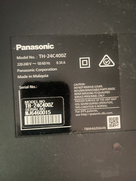 Panasonic 24 inch TV on TV arm wall mount Carousel 3