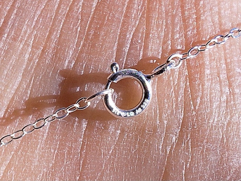 Sterling Silver double heart necklace Carousel 2