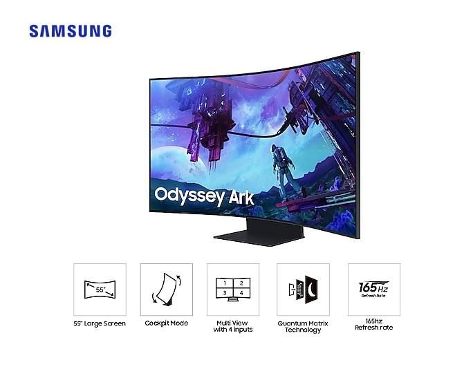 Samsung 55" Odyssey Ark 2nd Gen 4K 165Hz Gaming Monitor Carousel 1