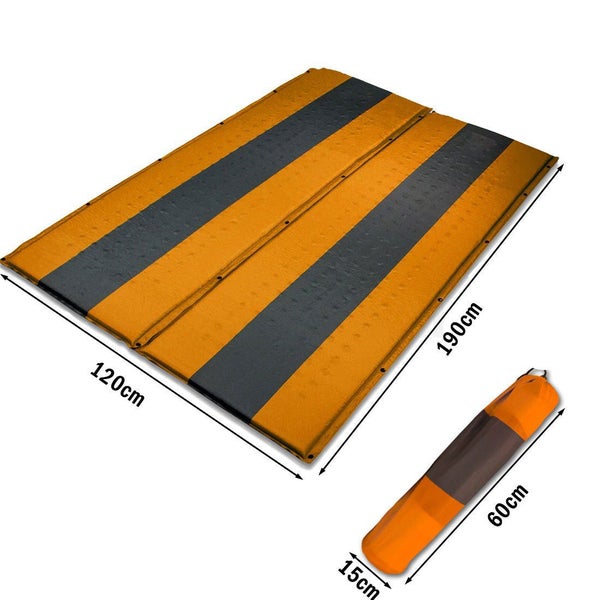 Bargene Double Self Inflating Mattress Sleeping Air Bed Camping Hiking Joinable Carousel 2
