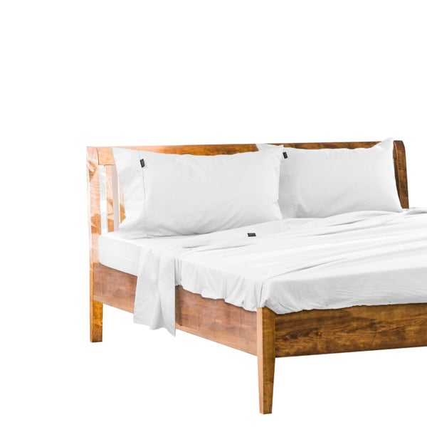 1000Tc Cotton Rich Sheet Set King Single - White Carousel 1