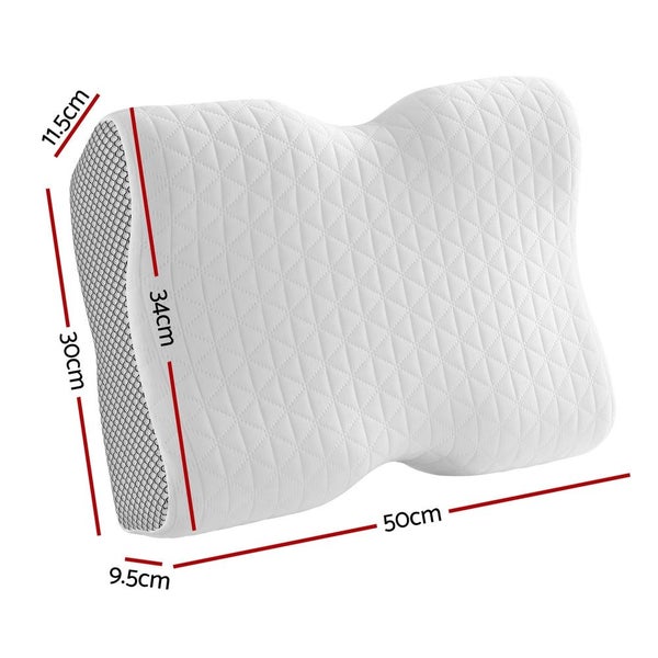 Giselle Bedding Memory Foam Pillow Contour Neck Carousel 2