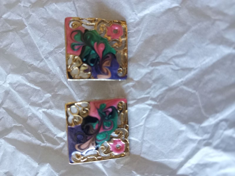 ART DECO RETRO EARRINGS Carousel 1