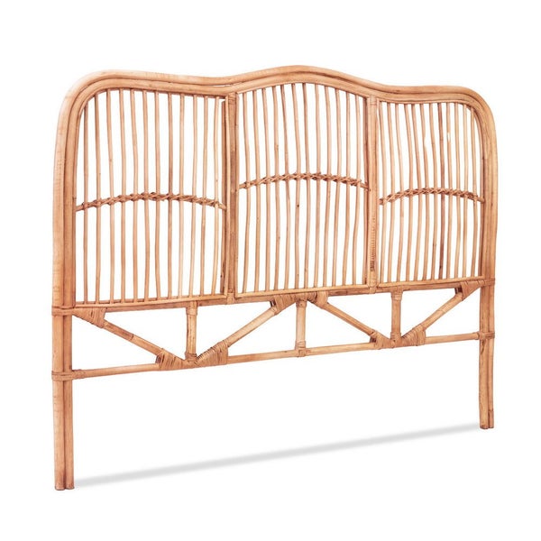 Artiss Bed Headboard Double Bedhead Rattan Nero Pine Carousel 1