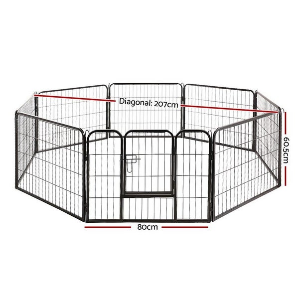 I.Pet 24" 8 Panel Dog Playpen Exercise Cage Enclosure Fence Pen Carousel 2