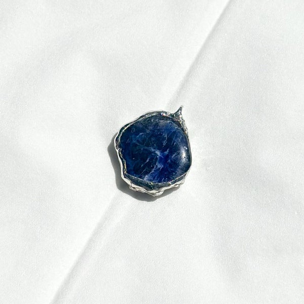 Sodalite & Sterling Silver Pendant (handmade) – **NO RESERVE** Carousel 4