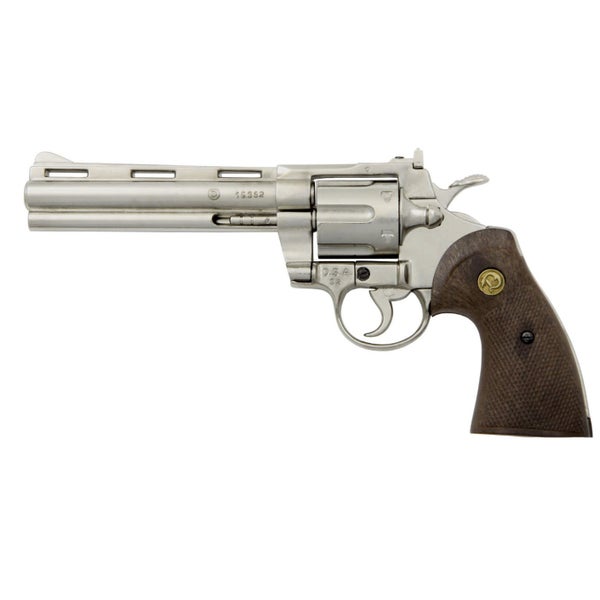 Denix Colt Python Revolver Replica - Nickel Carousel 2