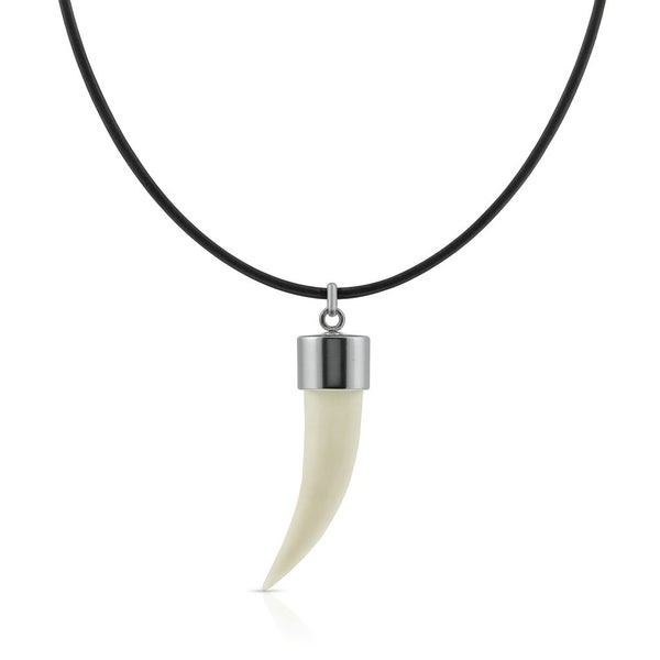 Saltwater Crocodile Tooth 50cm Necklace (Made in Australia) Carousel 1