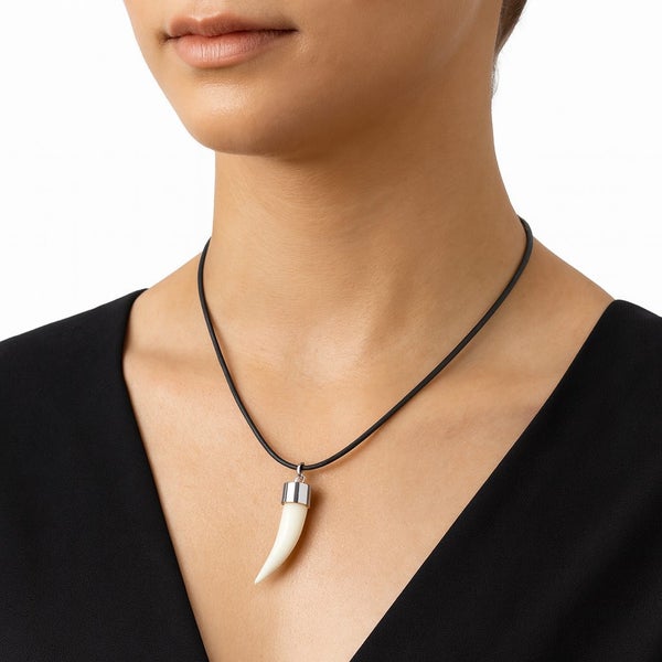 Saltwater Crocodile Tooth 50cm Necklace (Made in Australia) Carousel 4