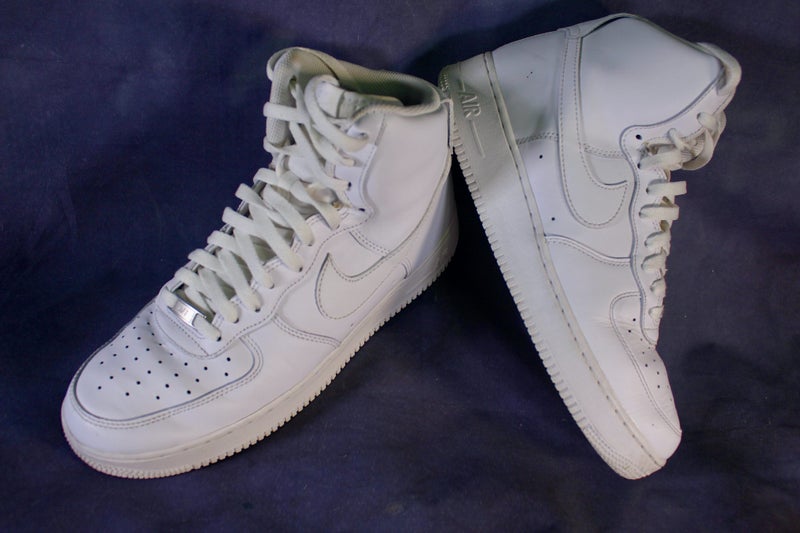 NIKE SHOES AIR FORCE ONE HI LEATHER SHOE AS NEW AFTERPAY "CRAZY SALE" SIZE 11$89 Carousel 19