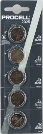PX2025 :: Procell Intense 2025 COIN Battery 3V Lithium 5 Pack Carousel 1