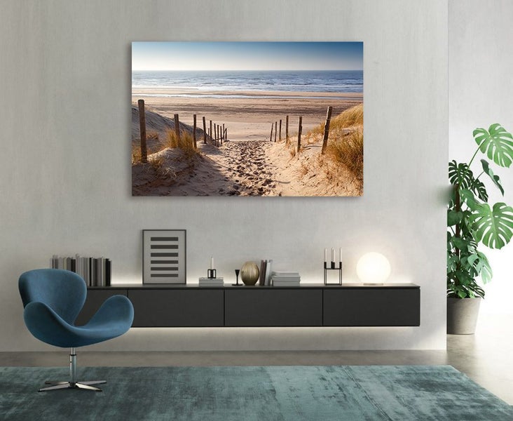 Black Friday Sell Modern Home Decor Ready to hang Canvas Print - Waipu Beach Carousel 2