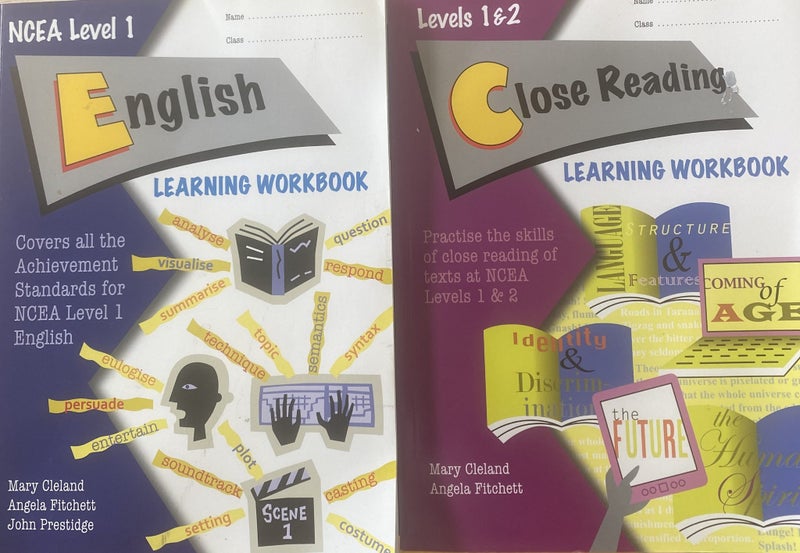 NCEA level 1 English learning workbooks Carousel 1