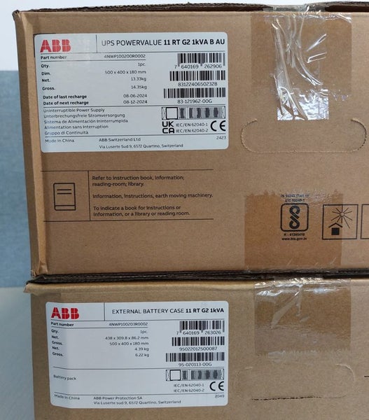 Gaming UPS - 1kVA ABB PowerValue + External Battery Case64658923891843112