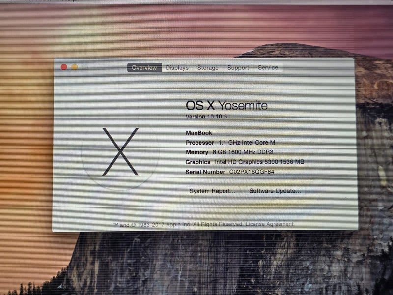 Gold MacBook 12" (2015) - 8GB RAM / 256GB SSD - Screen Fault / Repair Project64659109182595113