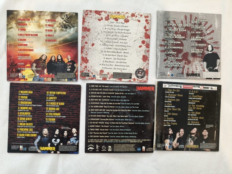 Metal hammer 6× magazines 6× CDs 2007 Carousel 6