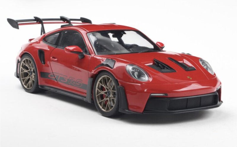 BIG 2024 Porsche 911 GT3 RS – Guards Red –1/18 scale diecast model SOLIDO Carousel 1
