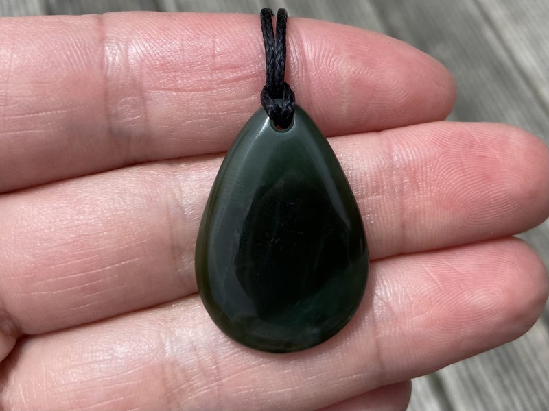 $1 Res!! Greenstone/Pounamu roimata pendant *Kahurangi* Carousel 2