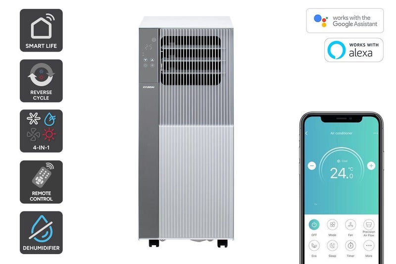 Hyundai 3.8kW Smart Reverse Cycle Portable Air Conditioner (13,000 BTU) Carousel 1