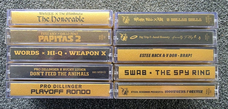 10x Sealed Gold Rap Hip-hop Tapes Lot1 Carousel 3
