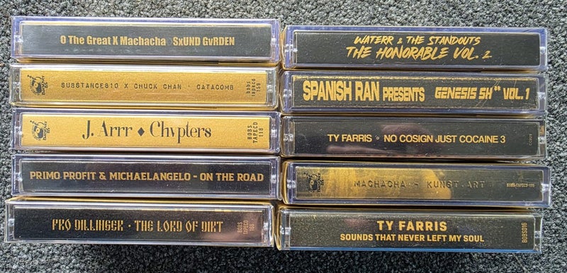 10x Sealed Gold Rap Hip-hop Tapes Lot2 Carousel 3