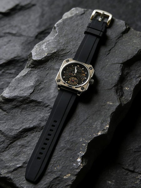 Automatic Watch for Men Skeleton Dial Mechanical Watch MW88BB-164688936217987114