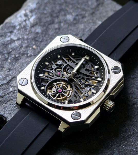 Automatic Watch for Men Skeleton Dial Mechanical Watch MW88BB-164688936217987110