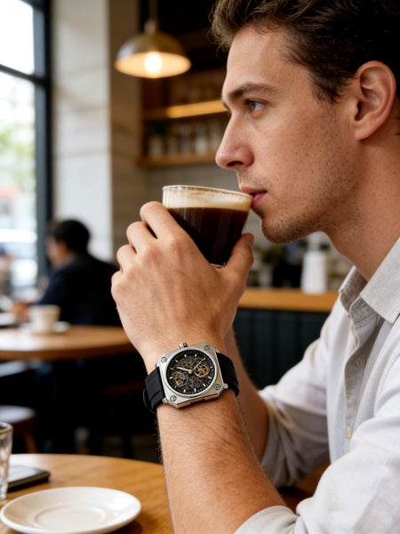 Automatic Watch for Men Skeleton Dial Mechanical Watch MW88BB-164688936217987113