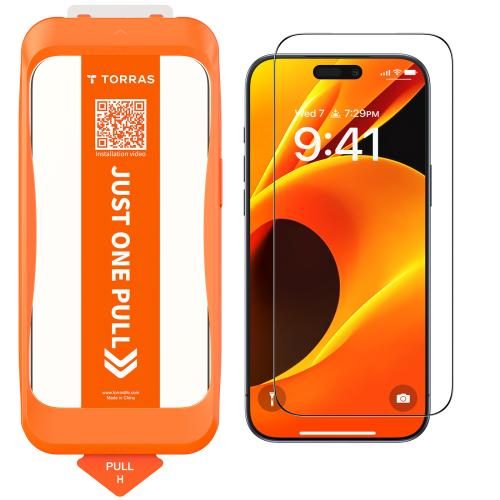 Torras iPhone Air (6.5") 2025 Premium Tempered Glass Screen Protector - Clear , Carousel 1