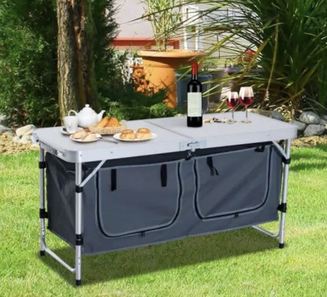 Folding Camping Table Large - with cupboard image 3