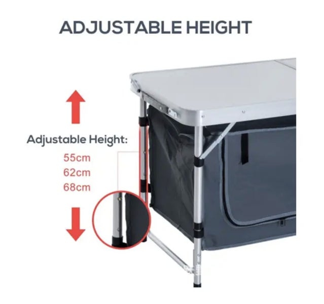 Folding Camping Table Large - with cupboard image 6